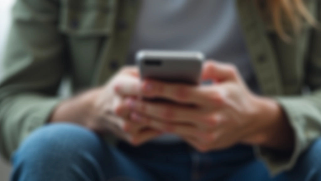 Person hält Smartphone in der Hand — zeigt natürliche Haltung beim Touch-Navigieren